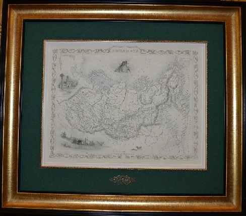 Старинная карта России (Сибирь, Север, Дальний Восток) 
