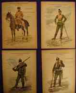 Иллюстрированные буклеты. Униформы прусской армии 1886 года .Uniformes de l'Armee Allemande (на французском языке).